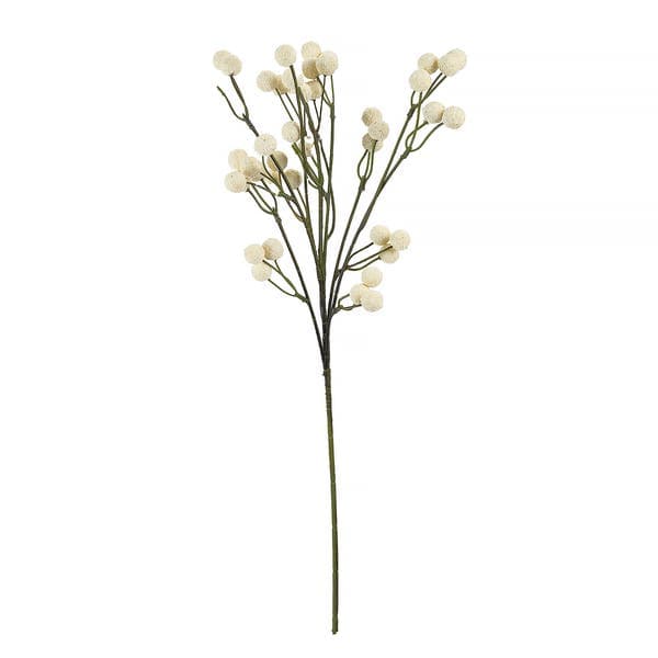 Galho Plástico e Metal Branco Cromus 54x21,5cm