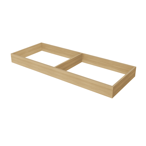 Kit Rodapé Multilinha MDF 10x120x47cm Nature Nesher