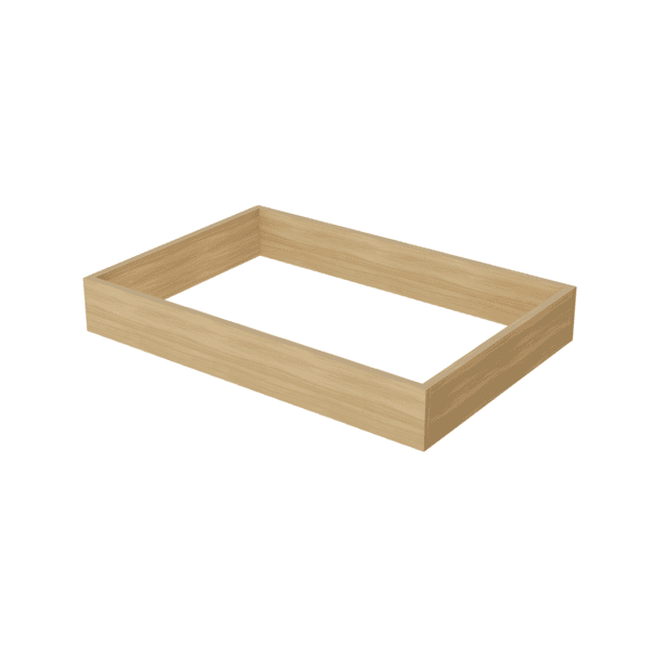 Kit Rodapé Multilinha MDF 10x70x47cm Nature Nesher