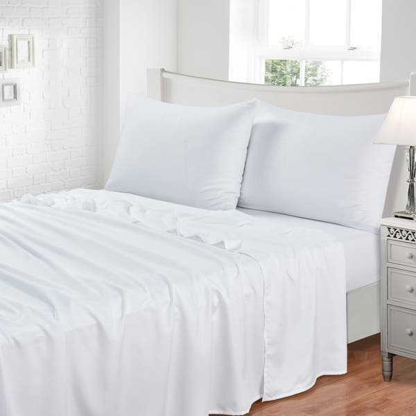 Lençol com Elástico Queen Toque Macio Branco Jolitex