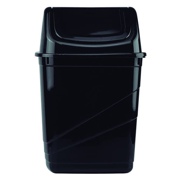 Lixeira 14L Plástico Basculante Preto Nitron