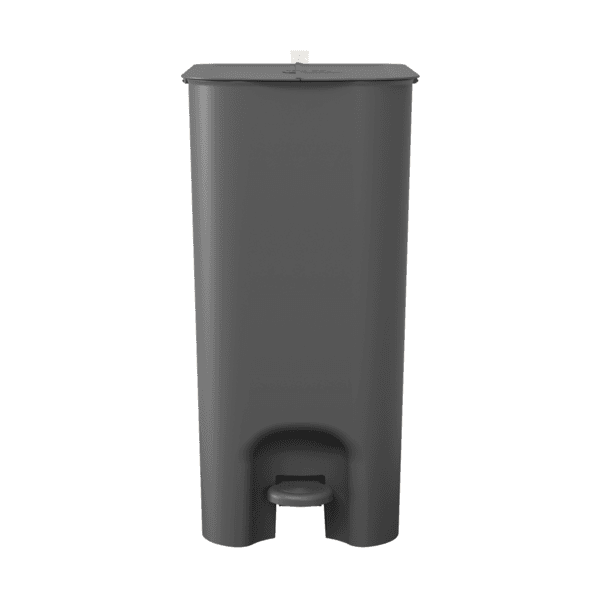 Lixeira 20L Plástico Pedal Cinza Borboleta Coza