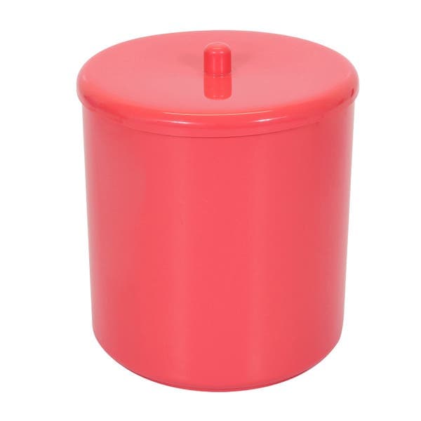 Lixeira de Banheiro Plástico Rosa 6L Tampa