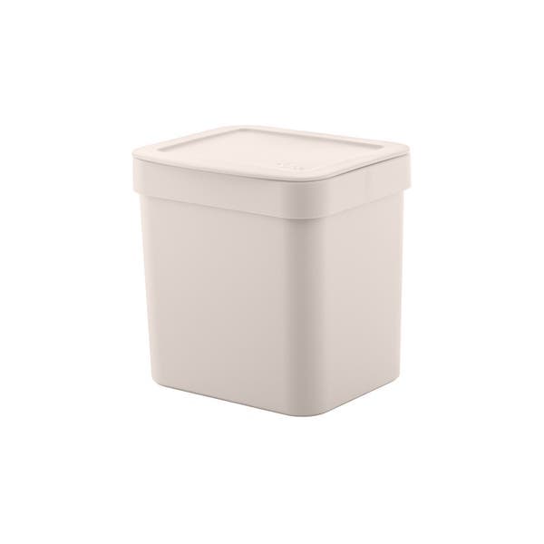 Lixeira de Cozinha 4,7L Plástico Manual Bege OU