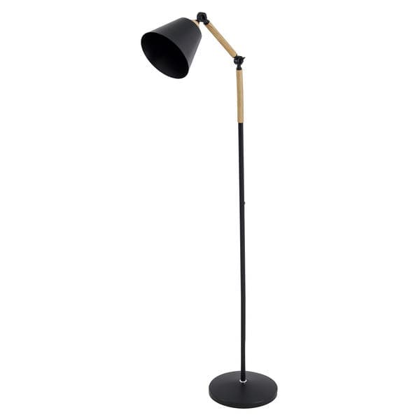 Luminária de Chão Preta Articulável 1,73m Órion GMH