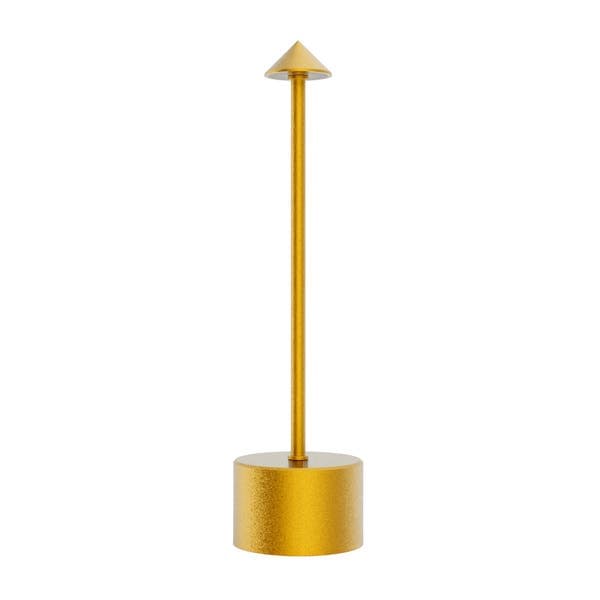 Luminária de Mesa LED Caret Dourado USB