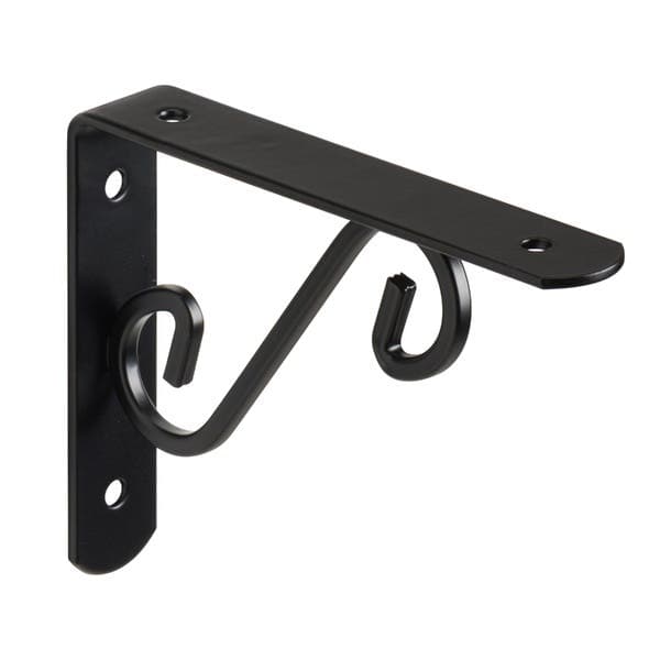 Mão Francesa Volute 14cm Preta Spaceo