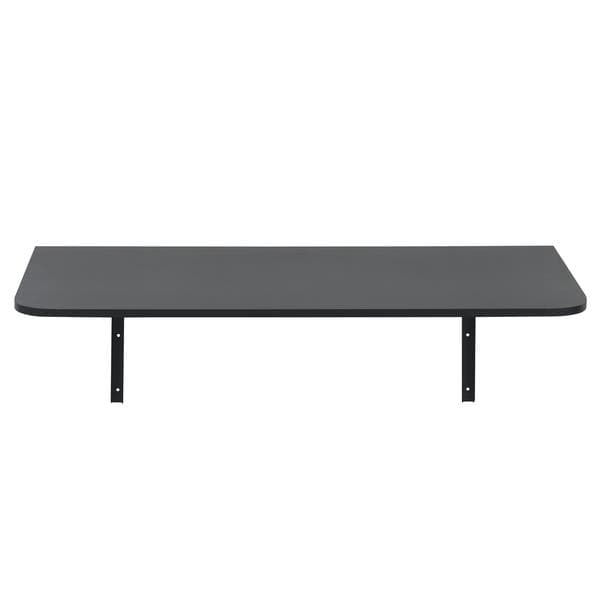 Mesa de Parede Dobrável Preta 90x40cm Multivisão
