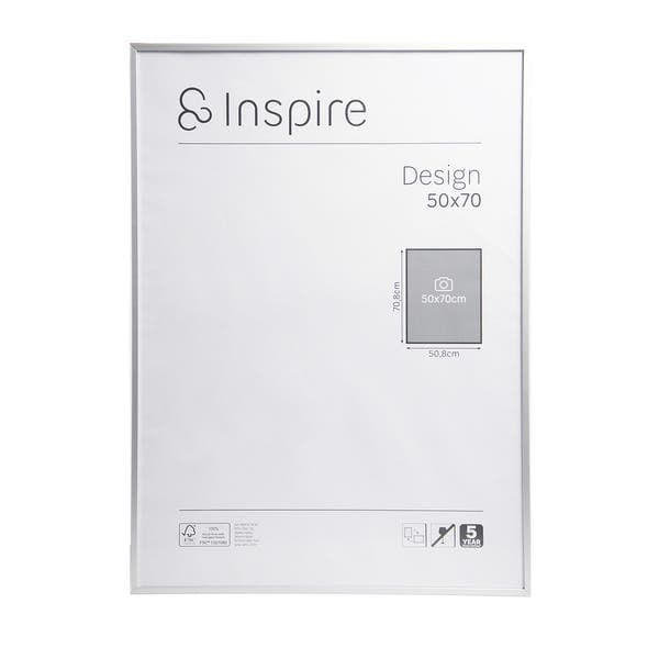 Moldura Design Prata 50x70cm Inspire