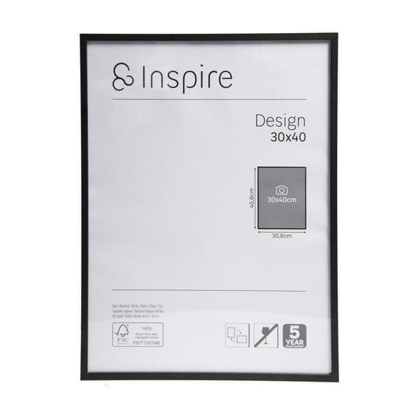 Moldura Design Preto 30x40cm Inspire