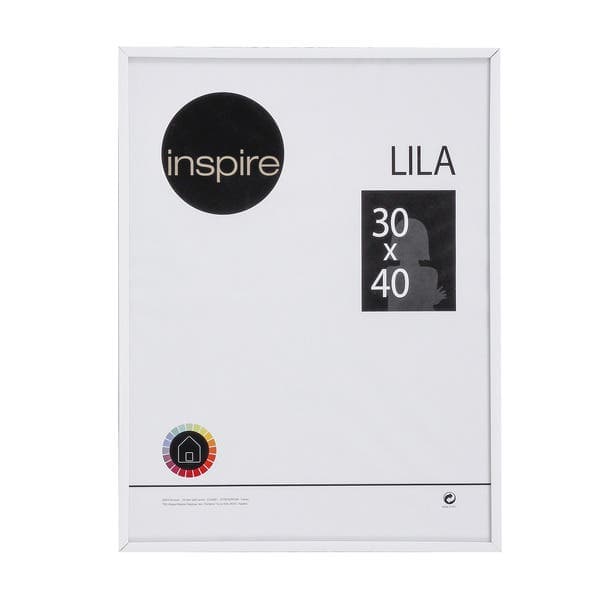 Moldura Pronta Lila Branca 30x40cm Inspire
