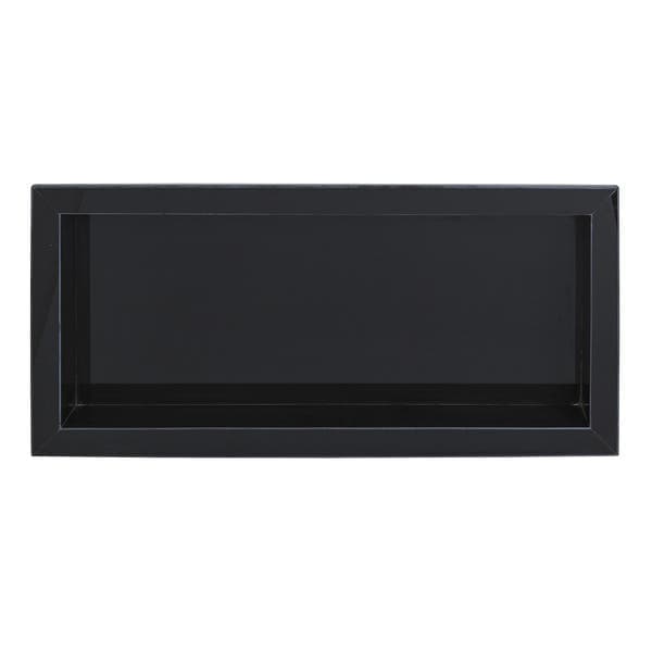 Nicho para Banheiro Polido Preto 30x74cm Artens