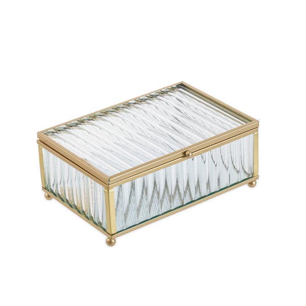 Organizador de Joias Metal Dourado 6x10x15cm
