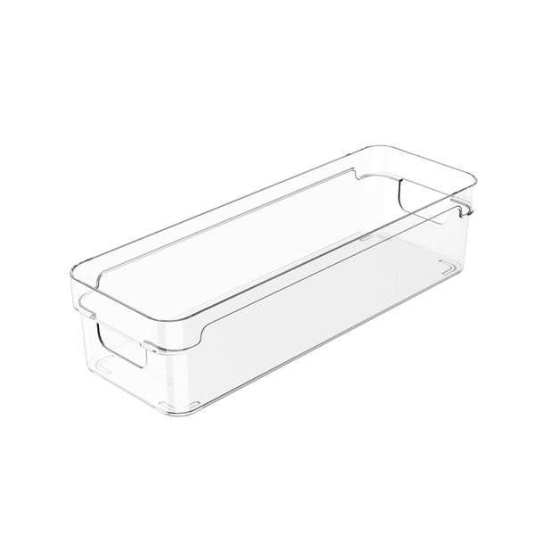 Organizador de Plástico Clear 30x10x7cm Natural OU