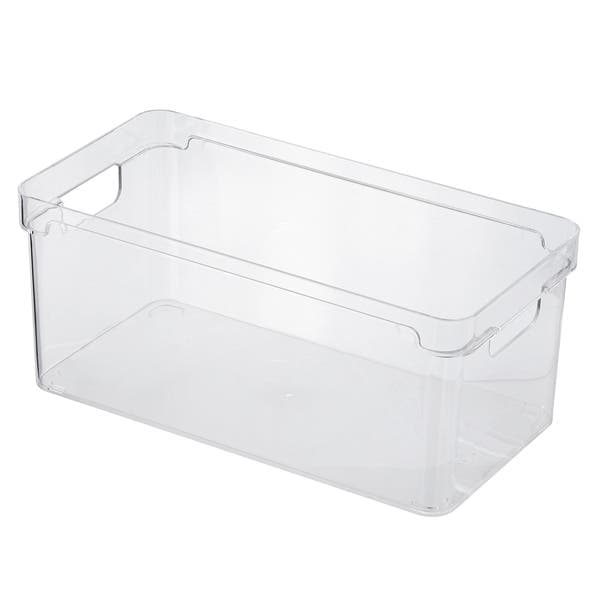 Organizador de Plástico Clear 30x15x13cm Natural OU