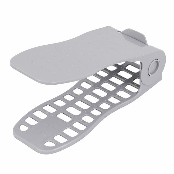 Organizador de Sapatos Dobrável Plástico Grey Spaceo