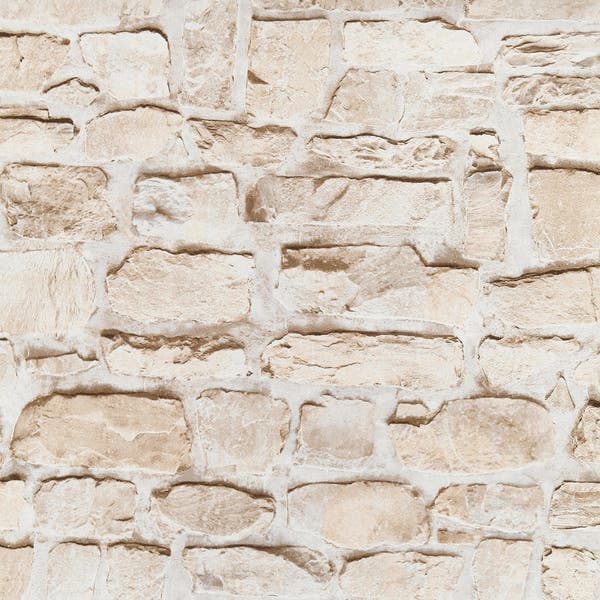 Papel de Parede TNT Pedra Bege 53cmx10m Art Papier