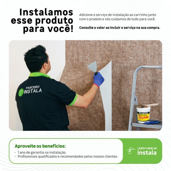 Papel de Parede Vinil Bege 0,52x10m Tokfix