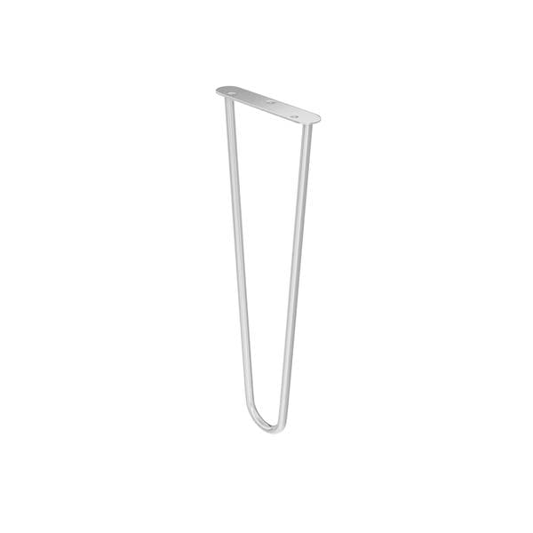 Pé para Banco Aço 41cm até 40kg Branco