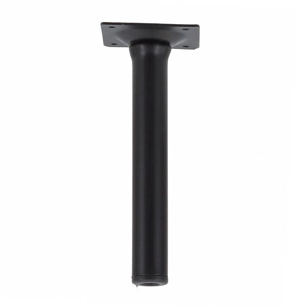 Pé para Móveis Aço 15cm até 40kg Preto Cilíndrico
