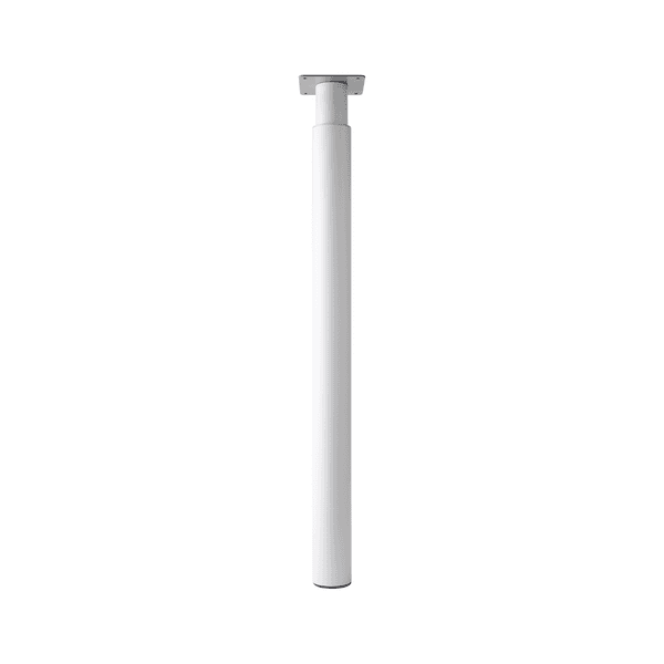 Pé Telescópico em Aço para móveis 71-110cm Branco