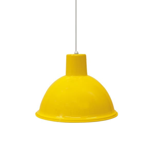 Pendente 1 Lâmpada Metal Amarelo TD820 Taschibra