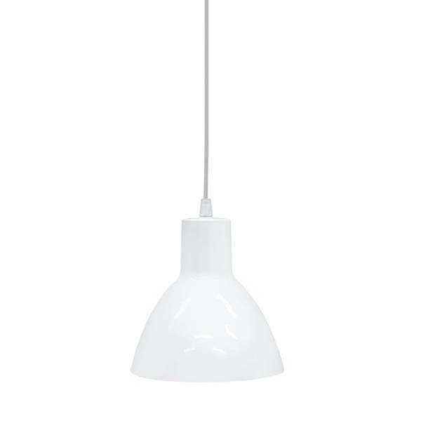 Pendente 1 Lâmpada Metal Branco TD622 Taschibra
