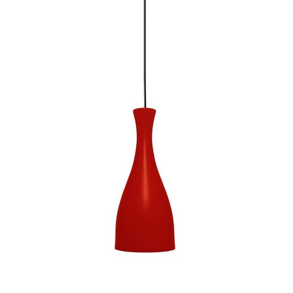 Pendente 1 Lâmpada Metal Vermelho TD1003 Taschibra