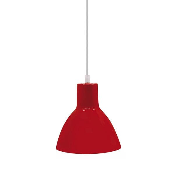 Pendente 1 Lâmpada Metal Vermelho TD622 Taschibra