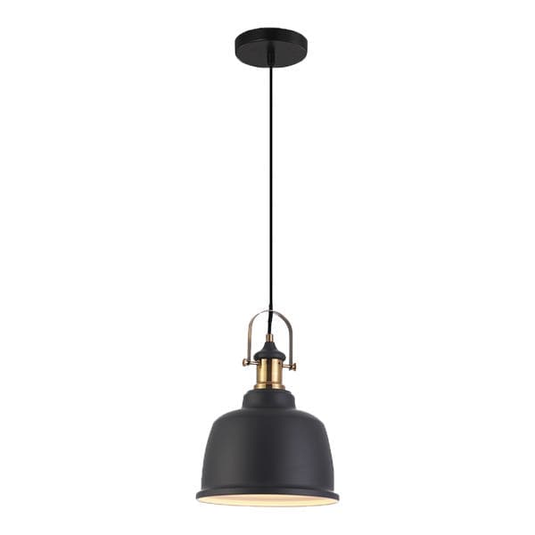 Pendente 1 Lâmpada Preto Metal Soho Blumenau