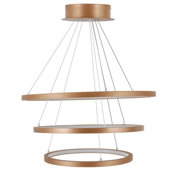Pendente Redondo com LED Metal Amarelo Luminatti