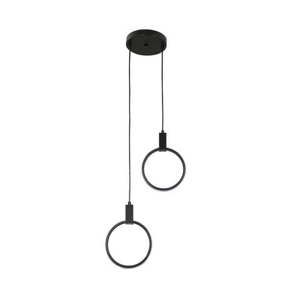 Pendente Redondo Led 3 em 1 12W Preto Ikelite Frame