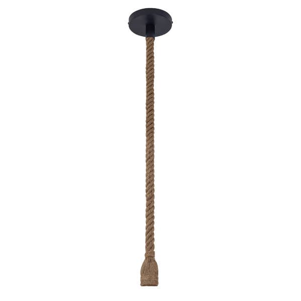 Pendente Tubo 1 Lâmpada Fibra Bege Doca Gmh