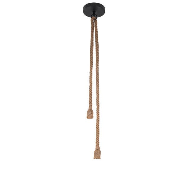 Pendente Tubo 2 Lâmpadas Fibra Bege Doca Duplo Gmh