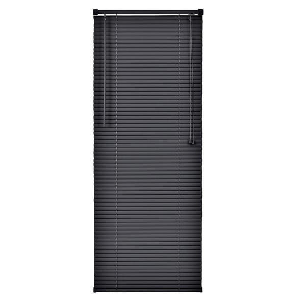Persiana Horizontal Braga PVC Preta 1,55x1m Inspire