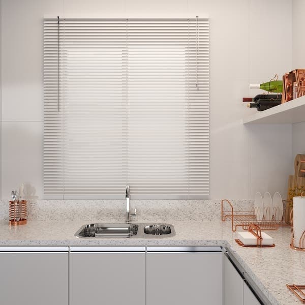 Persiana Horizontal Off PVC Branca 1,20x1,30m Evolux