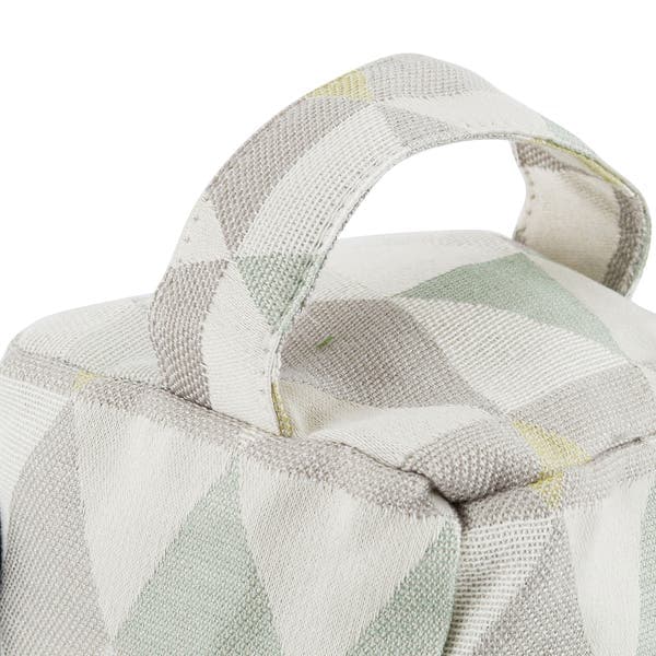 Peso de Porta Cubo 1,5kg Jacquard Verde 11x11cm