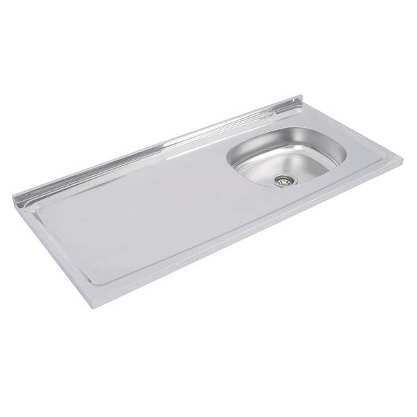 Pia de Cozinha Aço Inox 120cm Ghel Plus