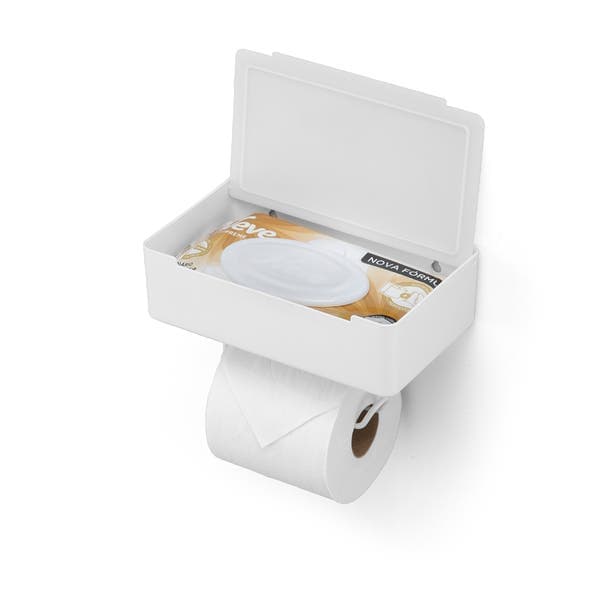 Porta Papel Higiênico Design Branco Fosco 3M Arthi