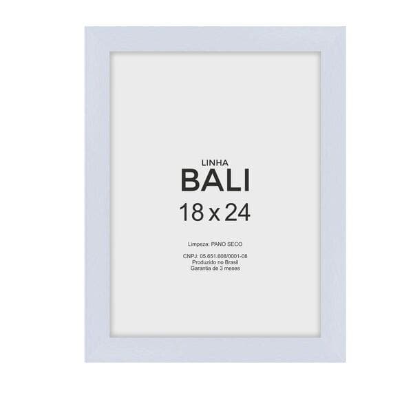 Porta Retrato Branco MDF 18x24cm Bali Tropical