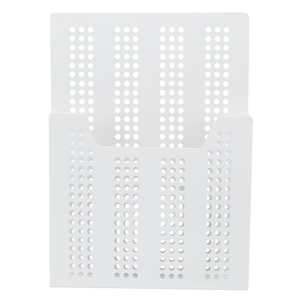 Porta Revistas de Parede Metal Branco Oikos
