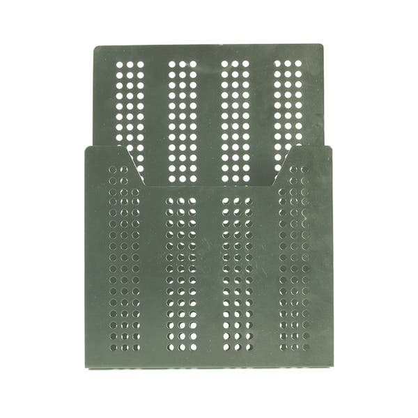 Porta Revistas de Parede Metal Verde Oikos