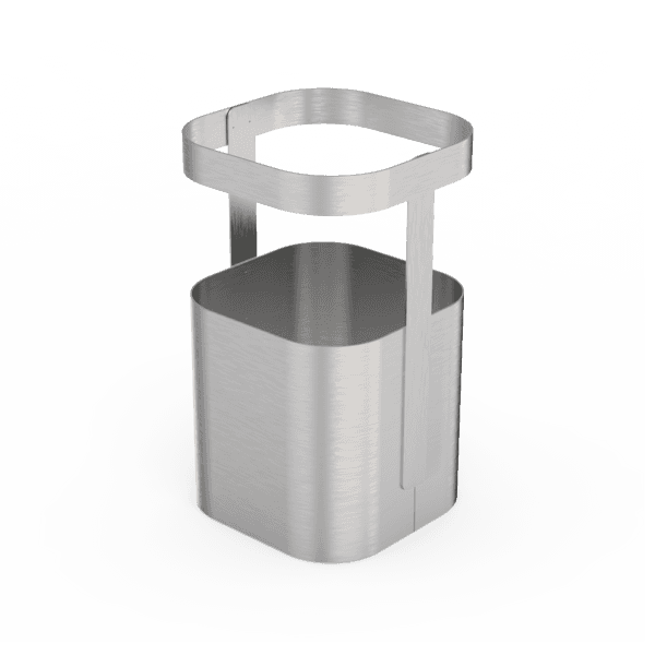 Porta Talher Aço Inox Loft Delinia