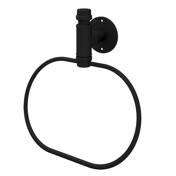 Porta Toalha Argola 22cm Preto Simon Sensea