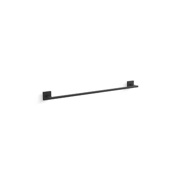 Porta Toalha Barra 610mm Black Matte Square Kohler