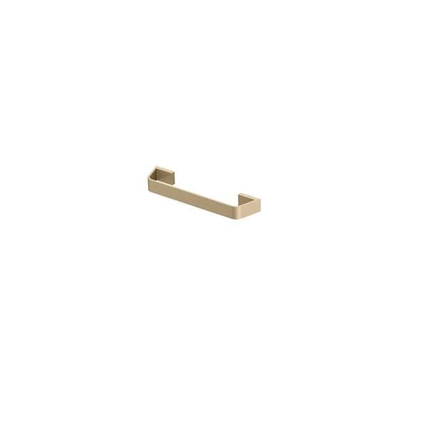 Porta Toalha Rosto Curto Metal Bege Essence Fani