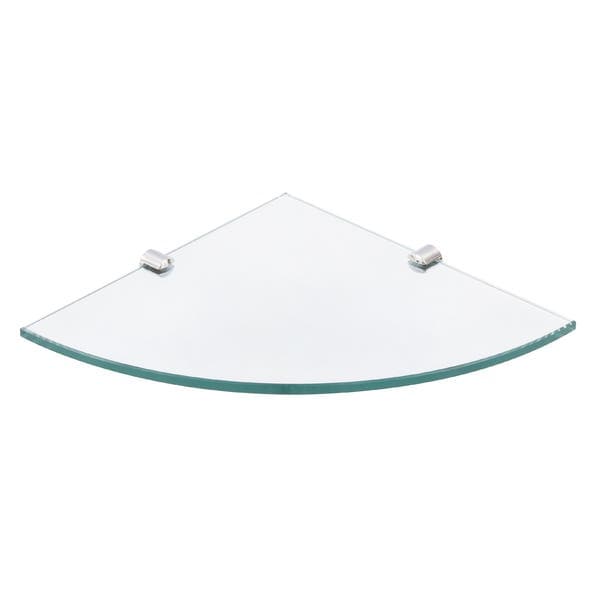 Prateleira Canto Vidro Incolor 25x25 Sensea