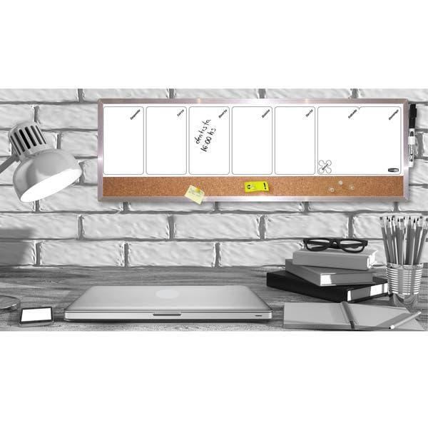 Quadro de Aviso Calendário Home Office 60x20cm