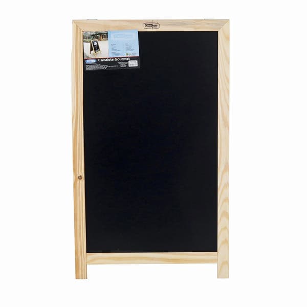 Quadro Lousa Preta Mini Cavalete Gourmet 60x100cm