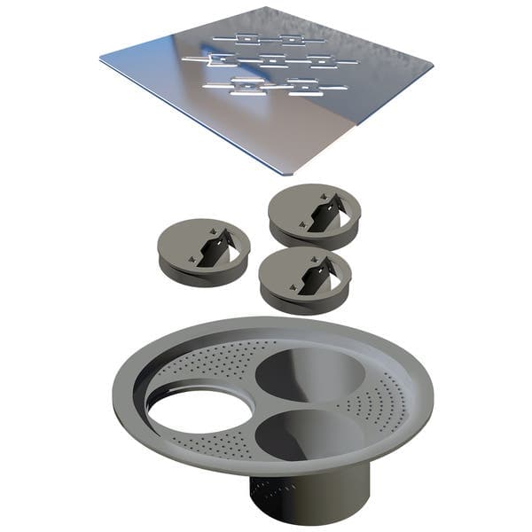 Ralo Quadrado Inox 304 Grande Novii